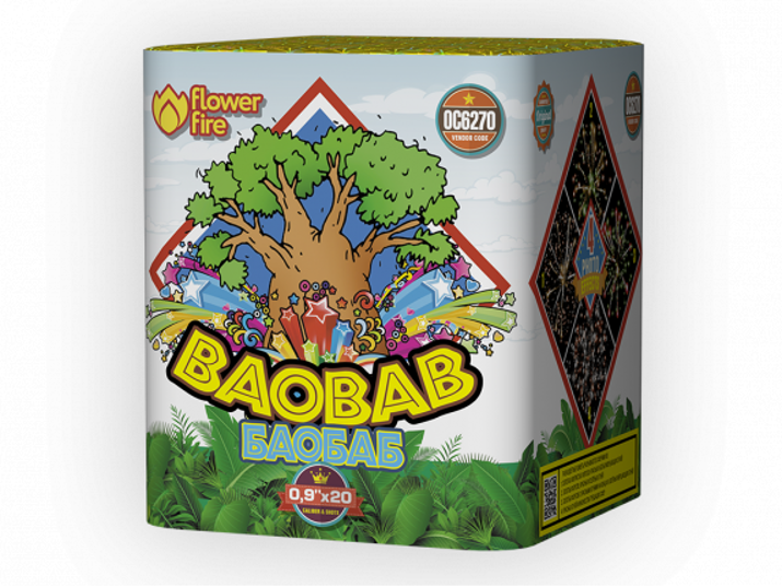 Фейерверк ОС6270 Баобаб / Baobab (0,9" х 20)